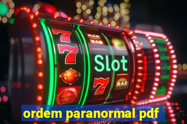 ordem paranormal pdf