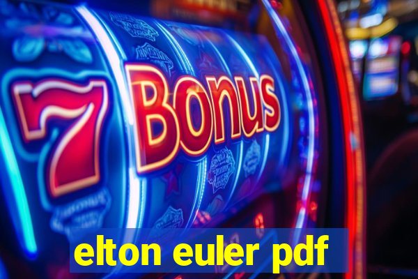 elton euler pdf