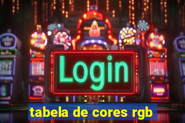 tabela de cores rgb