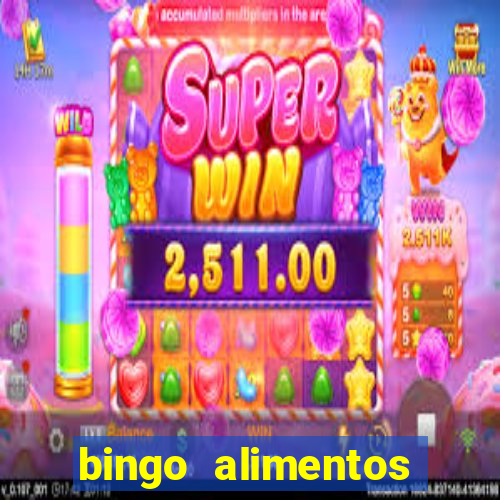 bingo alimentos para imprimir